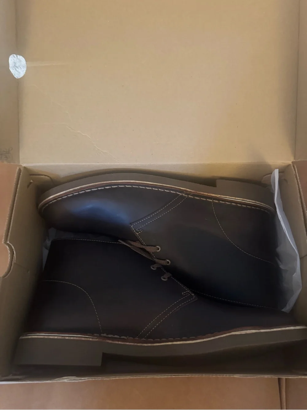 Men's Black Leather Clark’s Bushacre Chukka Boots